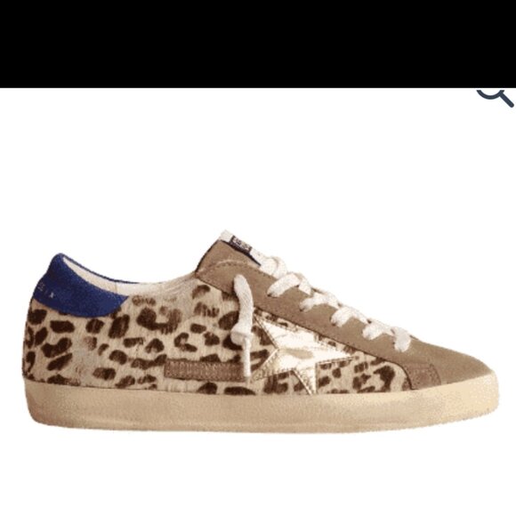 Golden Goose Super Star Horsey Sneakers in Blue Heel - Picture 4 of 16